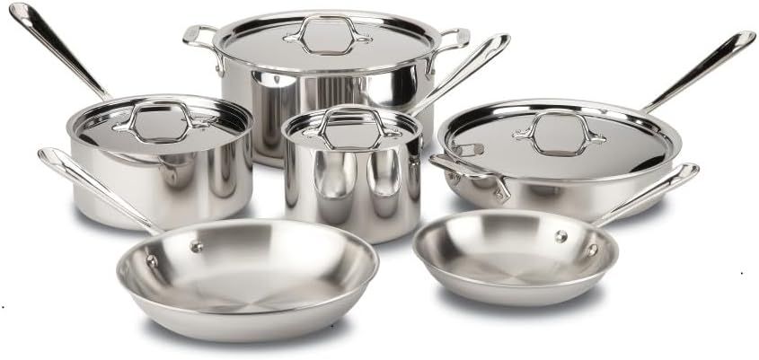 D3 Stainless Steel 10-Piece Cookware Set