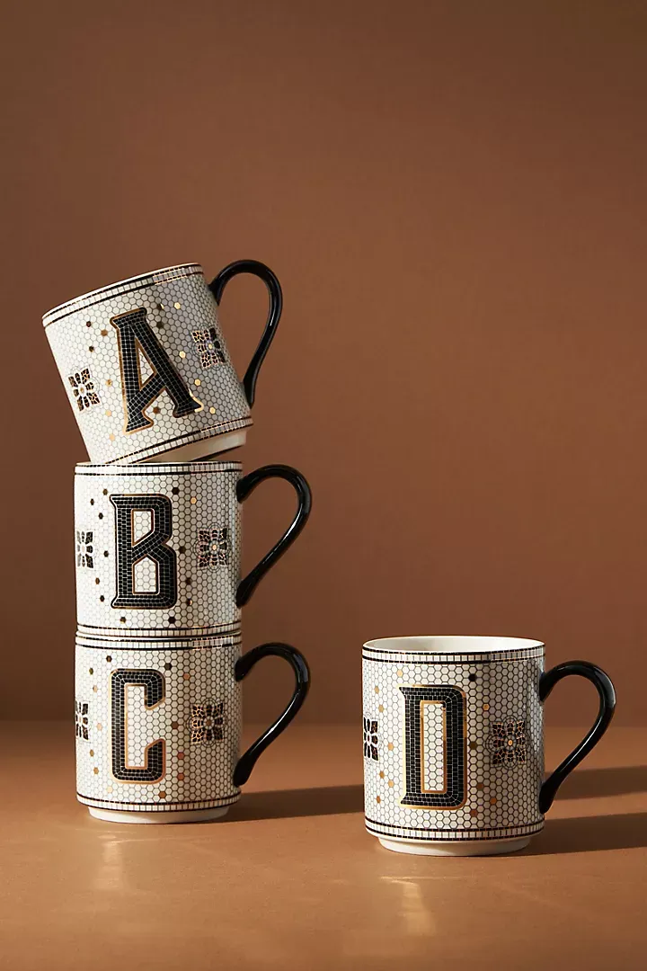 Anthropologie Monogram Mug