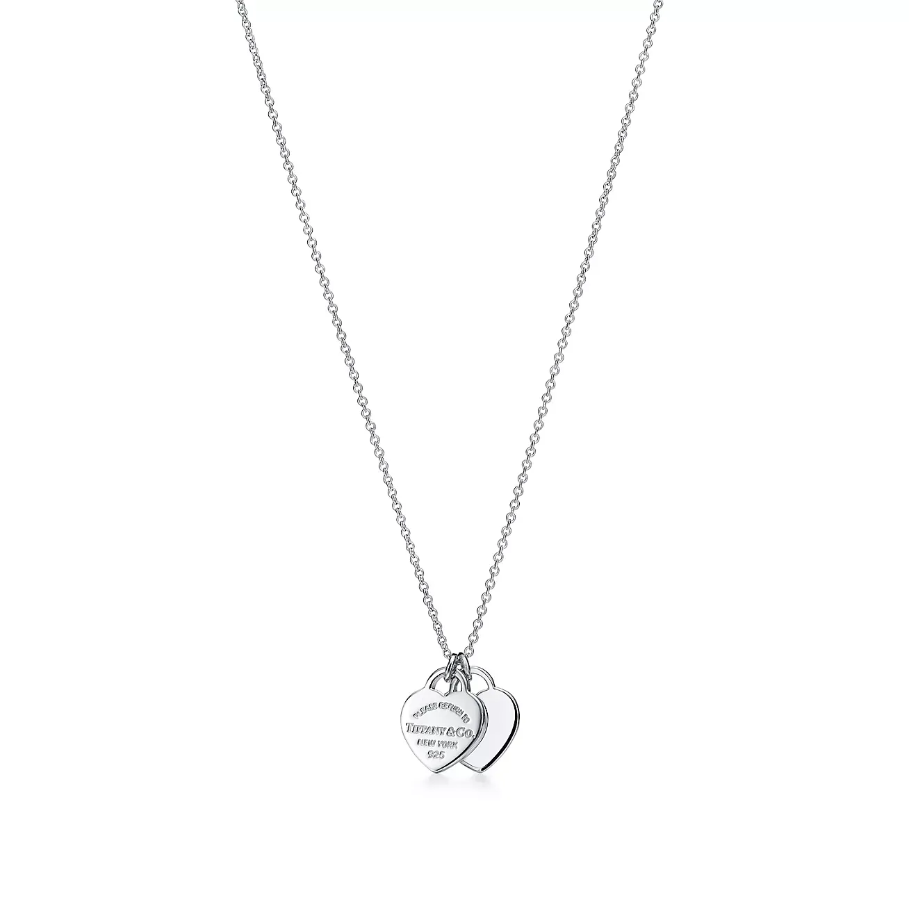 Double Heart Tag Pendant