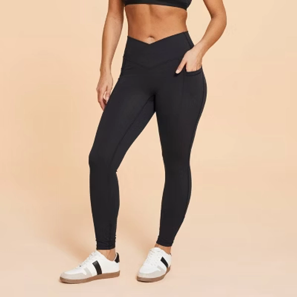 Blogilates Women's Criss Cross High-Rise Leggings - Black XL