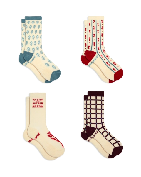 Bekah High Sock 4 Pack Mixed - SIZE MEDIUM