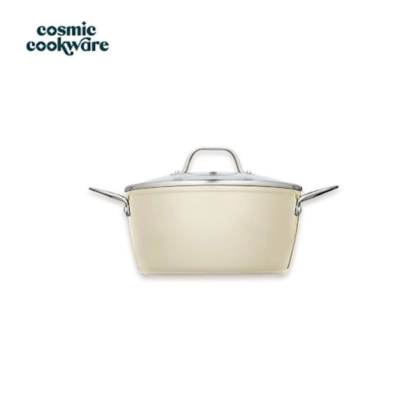 24cm Cosmo Casserole (4.4L) - Cosmic Cookware Non-toxic, Swiss Made Non-stick Ceramic Coating, FDA Approved