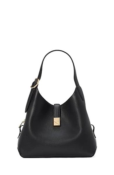kate spade new york Women's Deco Pebbled Leather Medium Crossbody Tote - One Size - Black