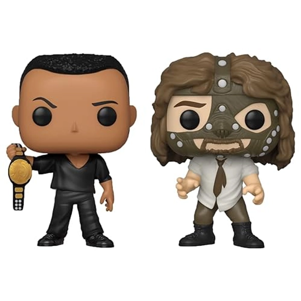 Funko POP! WWE: The Rock vs. Mankind (2 Pack) - Walmart Exclusive