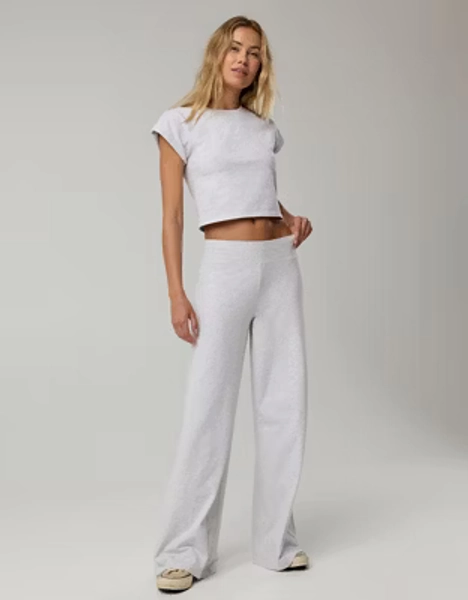 OFFLINE By Aerie OG Cotton Wide Leg Pant