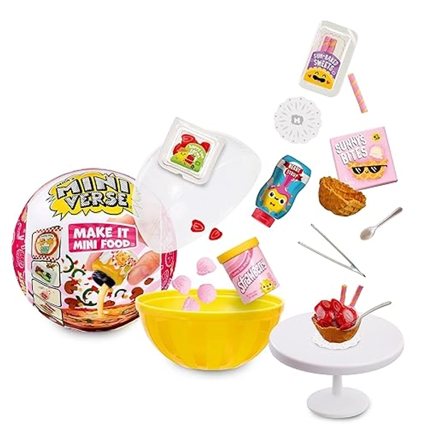 MGA's Miniverse Serie 2 Make It Mini Food Diner - DIY Food Playset mit UV-Licht, nachgebildeten Lebensmittelzutaten, Blindverpackung und Harz - nicht essbar - für Kinder ab 8 Jahren - Diner - Series 2