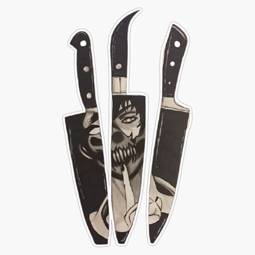 corpse husband Knife Sticker Vinyl Bumper Sticker 6 Mil Thick - Size 5"