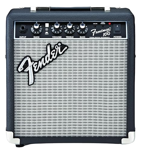 Fender Frontman 10G Guitar Amp, 10 Watts, with 2-Year Warranty, 6 Inch Fender Special Design Speaker, 5.75Dx10.25Wx11H Inches - 10 Watt