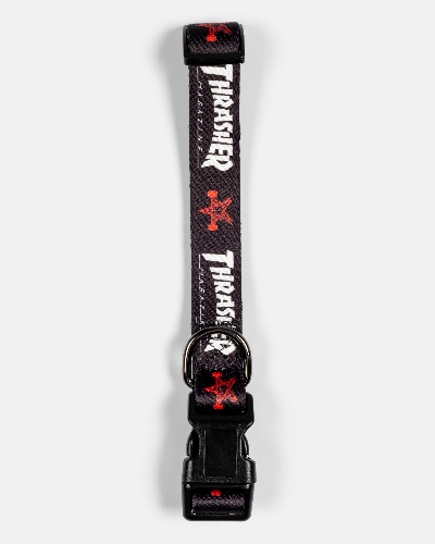 THRASHER - DOG COLLAR - BLACK | 3/4"