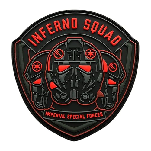 Inferno Squad Imperial Special Forces Patch [3D-PVC Rubber -“Hook” Fastener -MIN11]