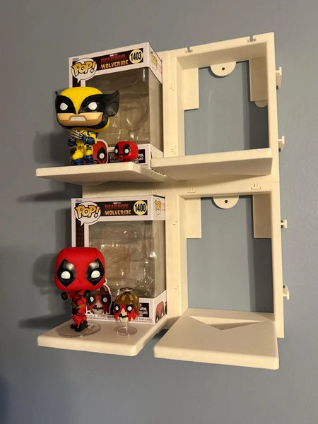 3D Printed | Funko Pop Figure and Box Holder | 4 pack | Modular Display System