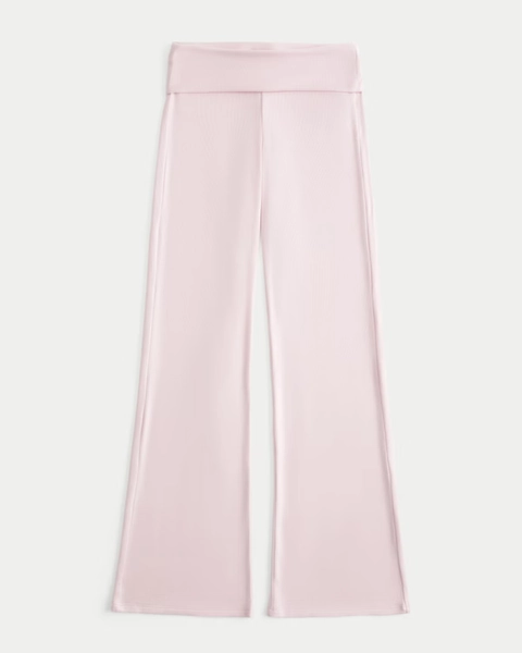 Women's Cozy Knit Foldover Waist Sleep Pants | Women's Bottoms | HollisterCo.com