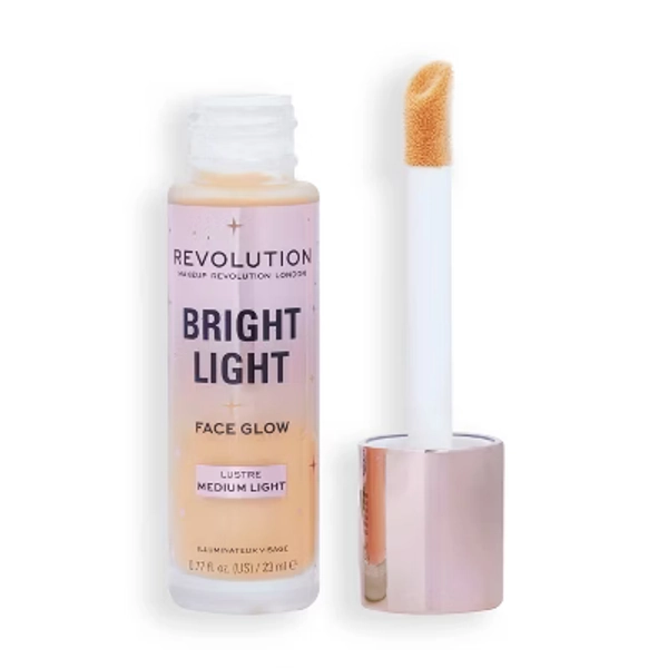 Makeup Revolution Bright Light Face Glow Highlighter - Lustre Medium Light - 0.77 fl oz