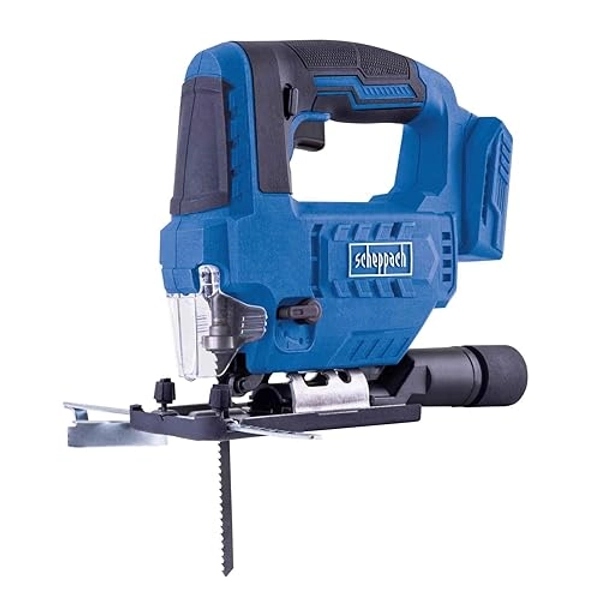 Scheppach Akku-Stichsäge C-JS220-X 20V | Hublänge 19 mm| | Hubzahl 0 ‒ 2400 min-1 | Schnitttiefe max. 100mm (Holz), 6 mm (Metall), 8 mm (Kunststoff) | 20V-IXES-Serie | Ohne Akku & Ladegerät - Brushed - Ohne Akku & Ladegerät