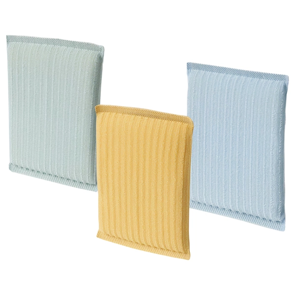 PEPPRIG scrubbing pad, green blue/yellow - IKEA