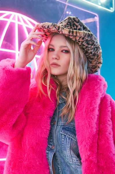 CHECK ME OUT FAUX FUR COWBOY HAT | O/S