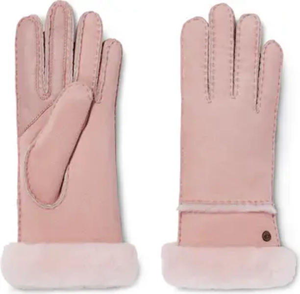 UGG® Seamed Touchscreen Compatible Genuine Shearling Gloves | Nordstrom