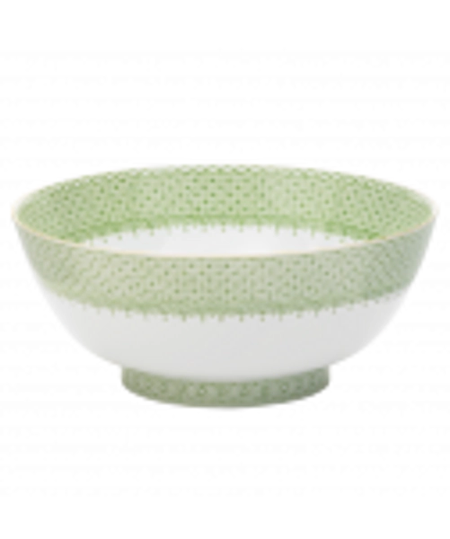 APPLE GREEN LACE ROUND BOWL