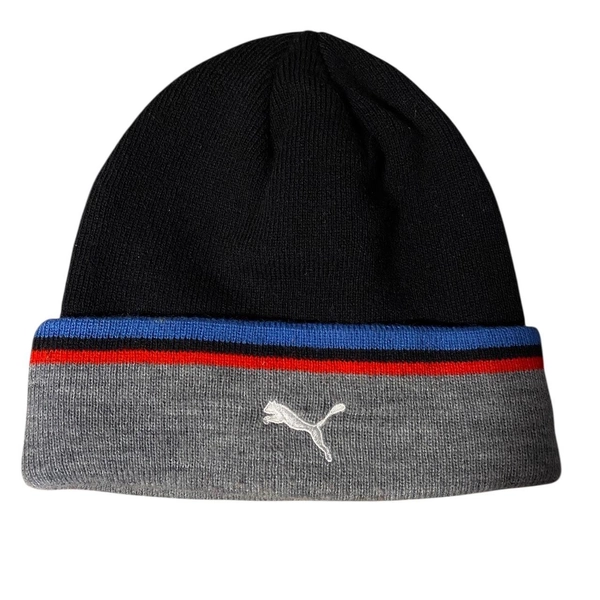 Puma BMW Motorsport black and grey beanie hat. (I...