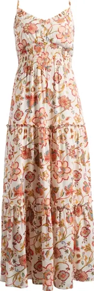 Floral Smocked Maxi Sundress