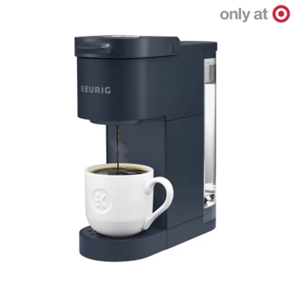 Keurig K-Mini Go Single-Serve K-Cup Pod Coffee Maker Navy: Compact Electric Brewer, 12 oz Capacity, Plastic, Blue