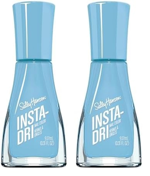 Sally Hansen Insta-Dri Nail Polish - Up In The Clouds, 0.31 fl oz (Pack of 2) - Up In the Clouds - 0.31 Fl Oz (Pack of 2)