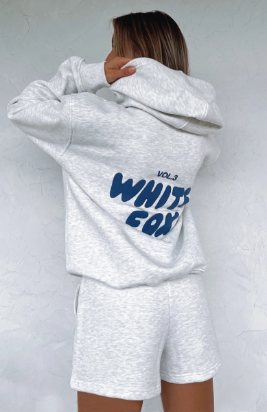 White Fox Offstage Hoodie Mineral Grey
