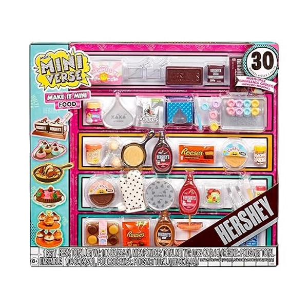 MGA's Miniverse Make It Mini Food - Brunch Multipack, Hershey Mini-Sammlerstücke, Harz-Bastelset, Nachgebildete Lebensmittel, Geeignet für Sammler & Kinder ab 8 Jahren, NICHT ESSBAR