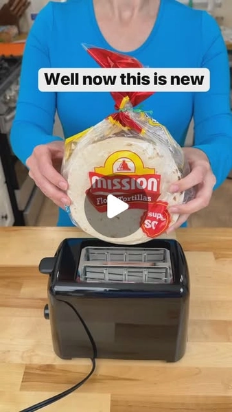 Liz Richards | Daily Original Vids on Instagram: "I always toast my tortillas before serving #tacos #taconight #toaster #tortillas"