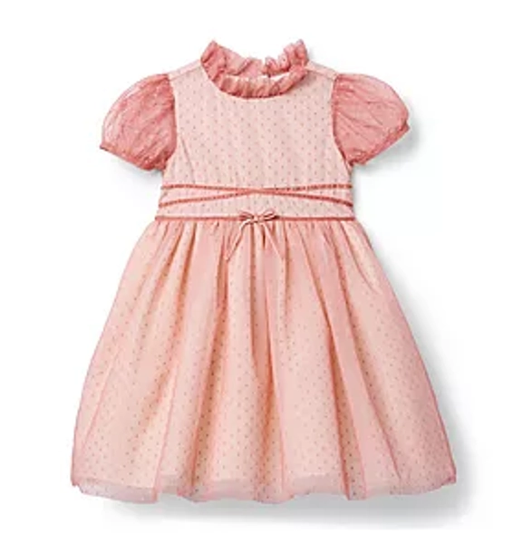 Girl Pale Blue Swan Floral The Sylvie Smocked Dress by Janie and Jack