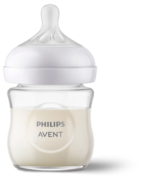 Avent Natural Response Glass Baby Bottle 120ML | Baby Bottles | Baby Bunting AU