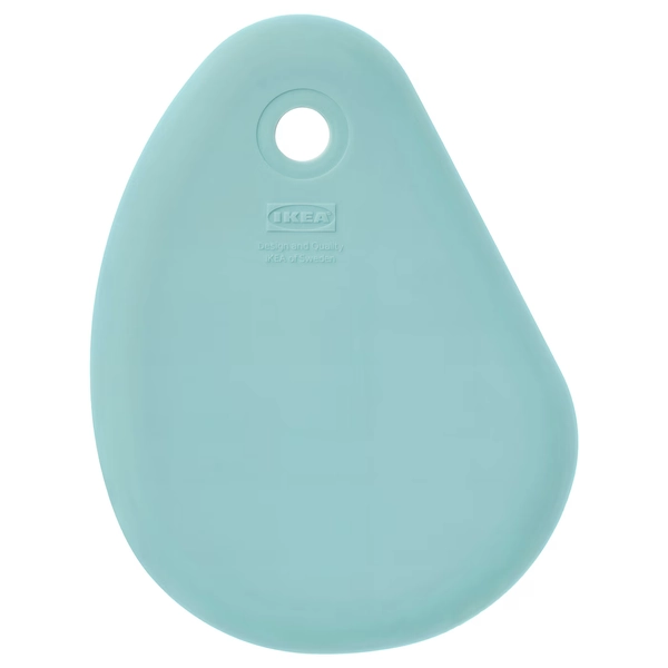 LÄTTBAKAD Bowl scraper - silicone/light blue