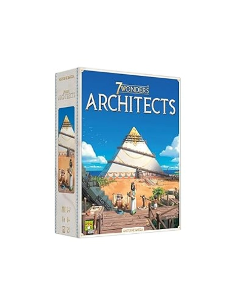 Asmodee - 7 WONDERS: Architects - Unbox Now - Jeu de Société Famille pour Enfants dès 8 Ans - As d'Or - Bâtissez votre Cité Antique Simplifié - 25 Min - 2 à 7 Joueurs -En Français -Repos Production - 7 Wonders Architects