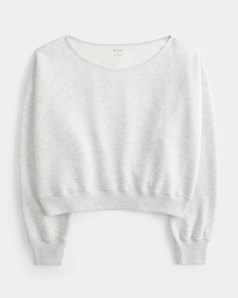 Women's Easy Off-the-Shoulder Sweatshirt | Women's Sweatshirts & Sweatpants | HollisterCo.com