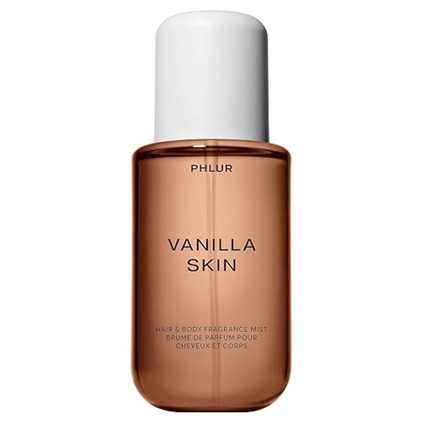 PHLUR Vanilla Skin Body Mist - Hair & Body Mist for Women & Men Fragrance - Vanilla Body Spray with Pink Pepper, Cashmere Wood & Sandalwood (8 Fl Oz) - Vanilla Skin