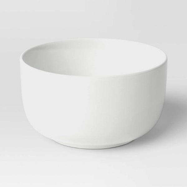 92oz Porcelain Serving Bowl White - Threshold™: Round Fruit Dish, Oven & Microwave Safe, Dishwasher Safe