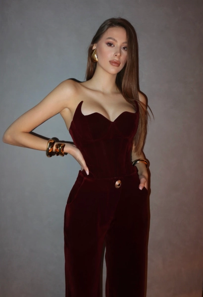 AMELIYA VELVET CORSET | SMALL