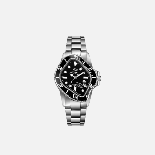 LAARVEE Silver Precision Steel - Black Bezel / Black Dial | Default Title