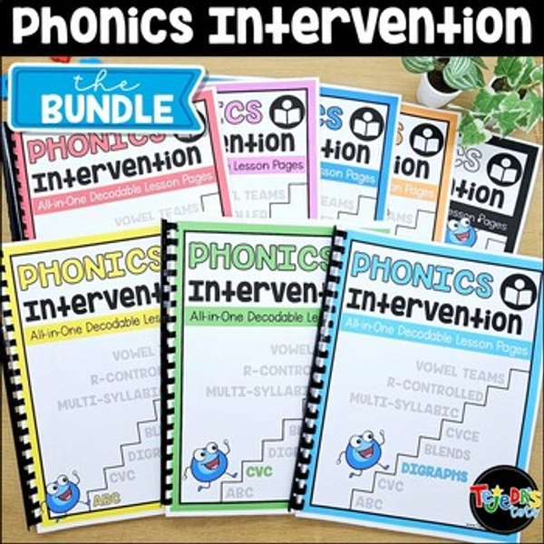 Phonics Intervention Decodable Passages Small Group Reading Intervention BUNDLE