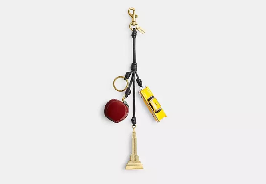 Brass/Multi Small New York Cluster Bag Charm