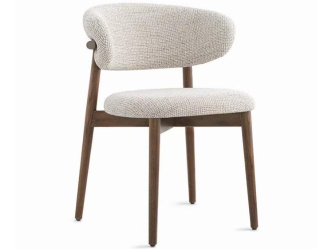 Troy Wooden Dining Chair-Walnut/Black/Natural
