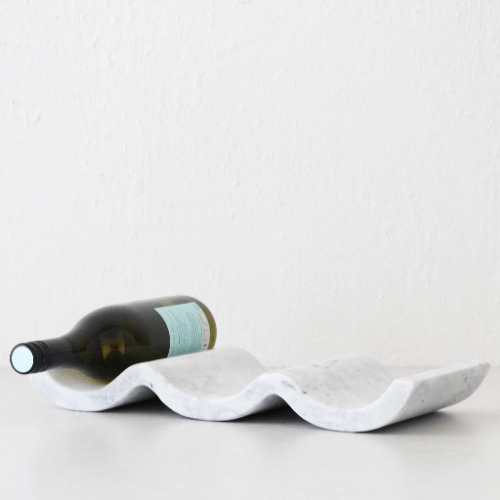 NUVOLO MARBLE WINE HOLDER  | ASH GREY + WHITE MARBLE | Default Title