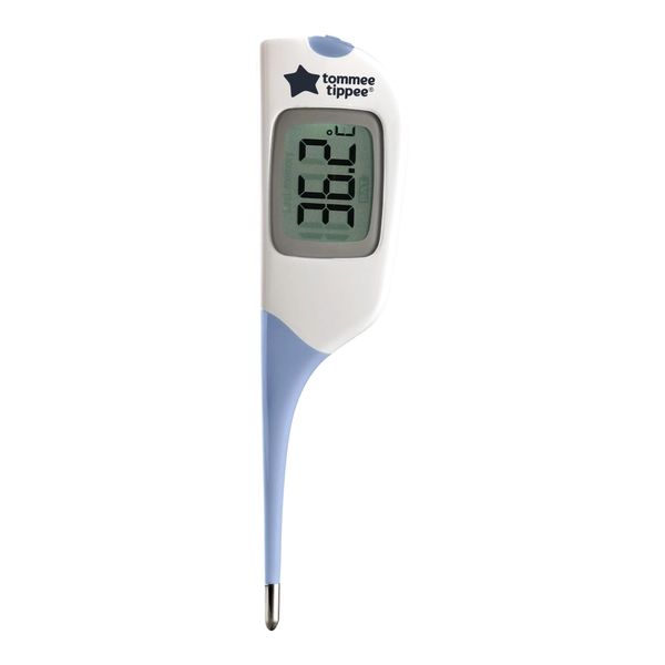Tommee Tippee FlexiPen Thermometer for Underarm or Under Tongue, Fast and Accurate 8 Second Readings, Flexible Tip and Memory Function, 0m+