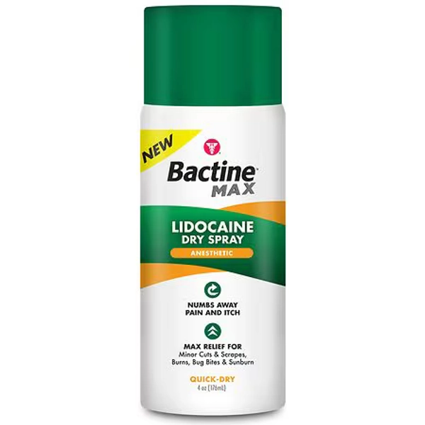 Bactine Max Lidocaine Dry Spray