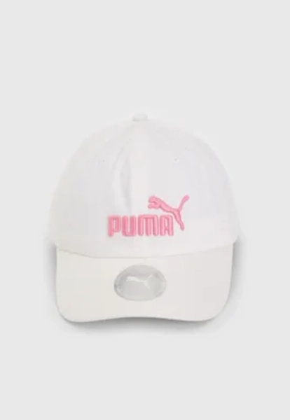 Boné Puma Aba Curva Logo Bordado Off-White