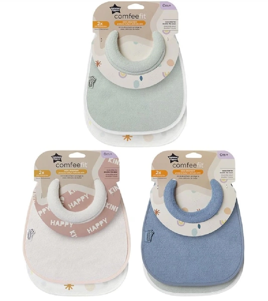 Tommee Tippee Milk Feeding Bibs 2Pk | Boxing Day Sale | Baby Bunting AU
