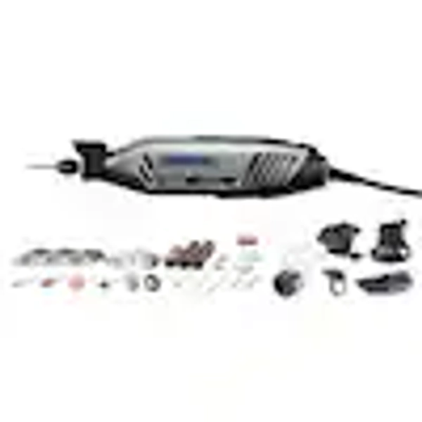 Dremel 4300 Series 1.8 Amp Variable Speed Corded Rotary Tool Kit w/ Mounted Light, 40 Accessories, 5 Attachments, Carrying Case 4300-5/40