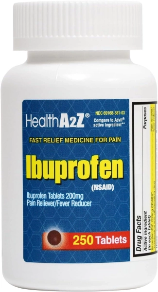 HealthA2Z Ibuprofen Tablets | 200mg | 250 Counts - Walmart.com