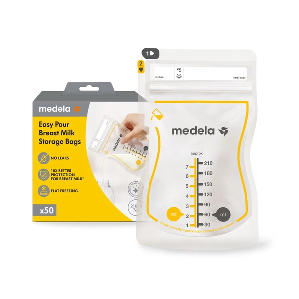 Medela Easy Pour Breast Milk Storage Bags 50 Pcs | Buy two and save | Baby Bunting AU