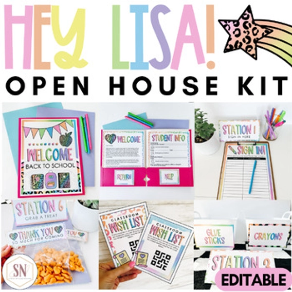 Meet the Teacher Night Open House Ideas with Sign In Sheet, Stations, Forms MORE